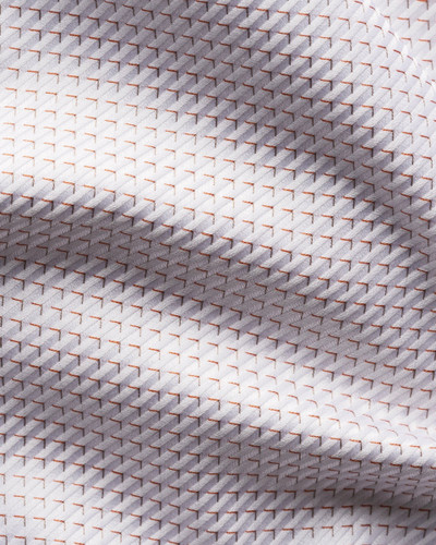 ETON -MICRO CHECK KING TWILL SHIRT -ORANGE