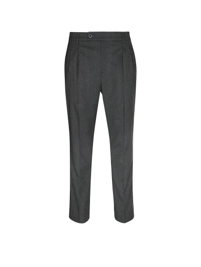 ALBERTO - MIKO FLANNEL GREY HERRINGBONE PANT