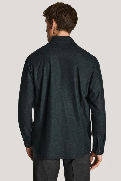 JACK VICTOR -COLBEY HUNTER GREEN SHIRT JACKET