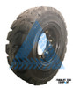 6.00x9 Black Rubber Forklift Resilient Solid Tire and Wheel | 9x4 6-Hole Split Wheel Assembly (Tire and Wheel Assembled)