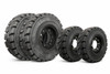 7.00-12 (5") 6-Hole and 6.00-9 (4") 6-Hole Solid Resilient Tires on Wheels Assembled | 4X TWA DEAL