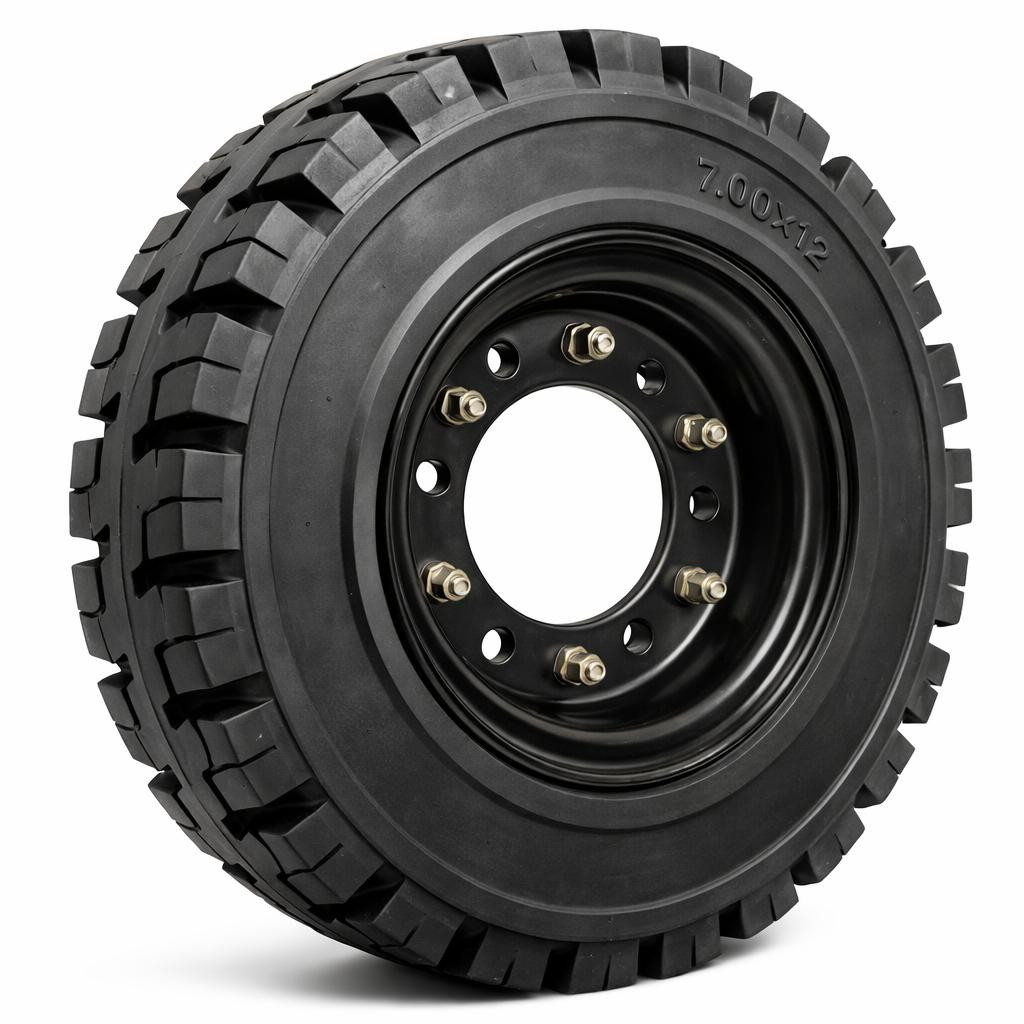 7.00x12 Resilient Solid Forklift Tire