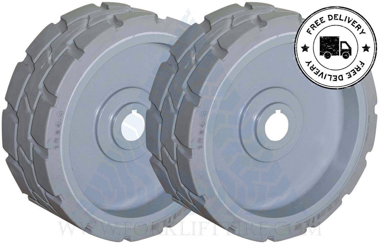 12x4.5x8 Genie Scissor Lift Tire GS-1530 GS-1532 GS-1930 GS-1932