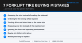 Forklift Tire Buying Mistakes: 7 Errors That Cost You