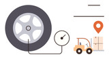 Forklift Tire Pressure Guide: PSI for Pneumatic Tires