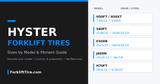 Hyster Forklift Tires: Sizes by Model & Fitment Guide