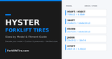 Hyster Forklift Tires: Sizes by Model & Fitment Guide