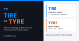 Tire vs Tyre: Why Two Spellings