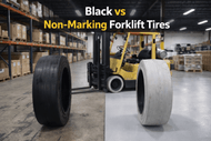 Black vs. Non-Marking Forklift Tires: Which Compound Is Right?