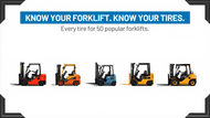 Forklift Tire Size Chart — 50 Most Common Models by Brand
