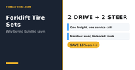 Forklift Tire Bundles: Why Sets Save Money