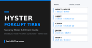 Hyster Forklift Tires: Sizes by Model & Fitment Guide
