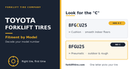 Toyota Forklift Tires: Fitment by Model