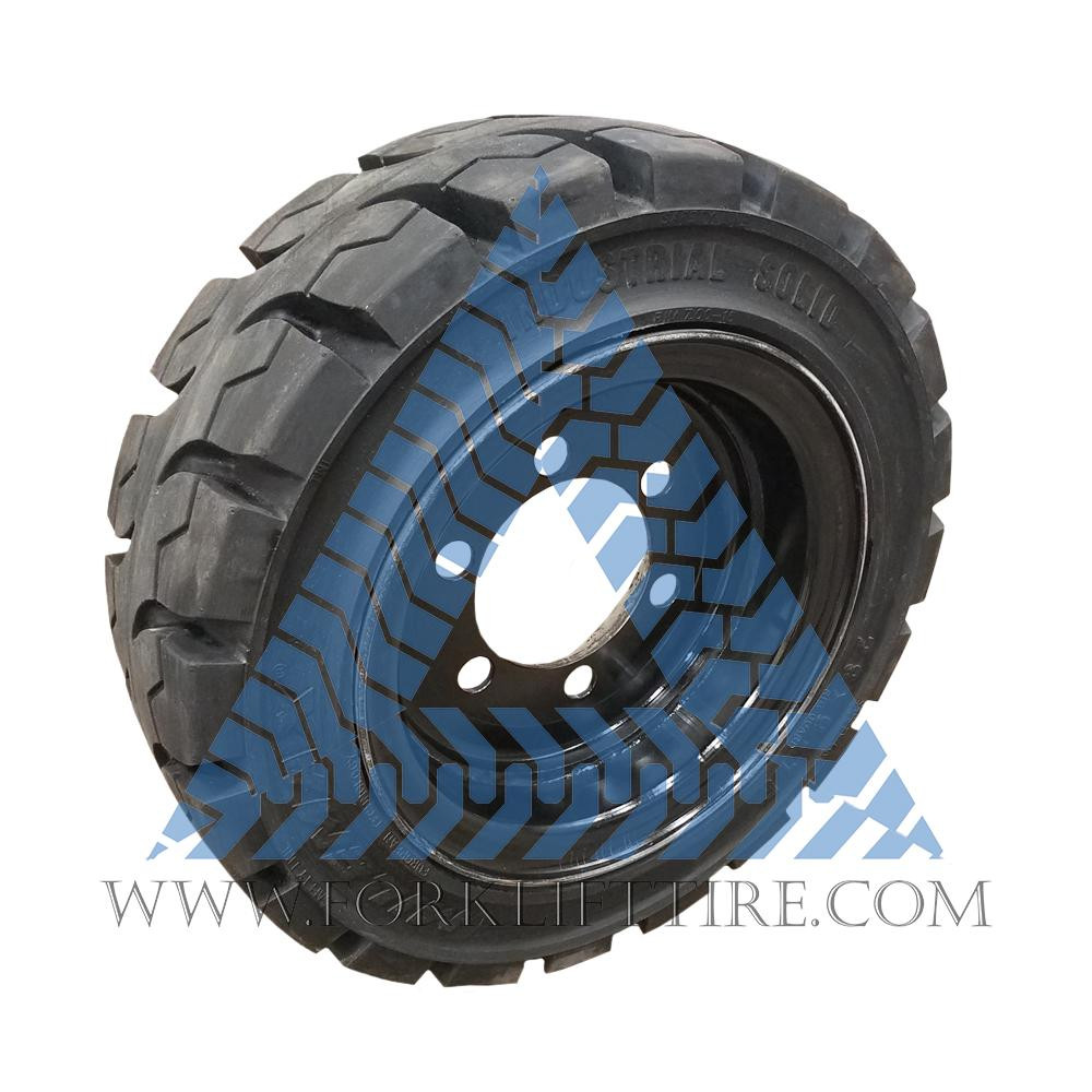 Buy 815x15 (28x915) Black Rubber Forklift Resilient Solid Tire & Wheel