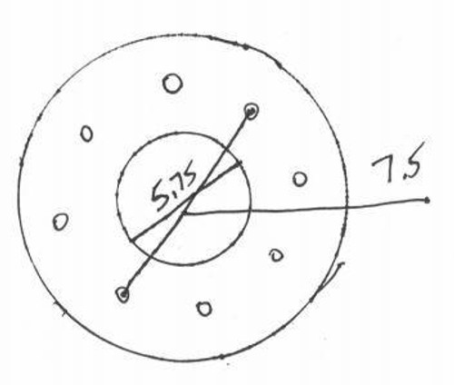 12x5 8-Hole Two-Piece Split Wheel for 7.00-12 Forklift Tire Toyota, Others