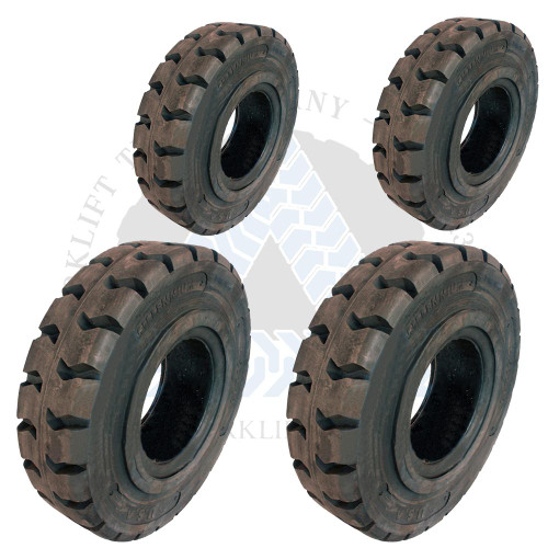 8.15x15-7.00 28x9-15 and 6.50x10-5.00 Made In USA Solid Resilient Tires or 4X DEAL