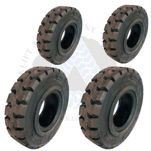 6.50x10-5.00 and 5.00x8-3.00 Made In USA Solid Resilient Tires or 4X DEAL