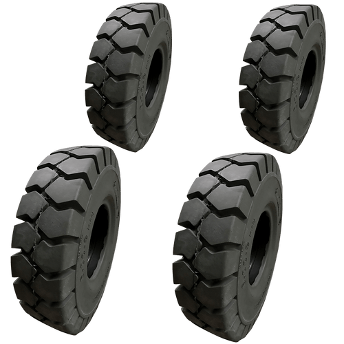 8.25x15-6.50 and 7.00x12-5.00 Non-Marking Solid Resilient Tires or 4X DEAL