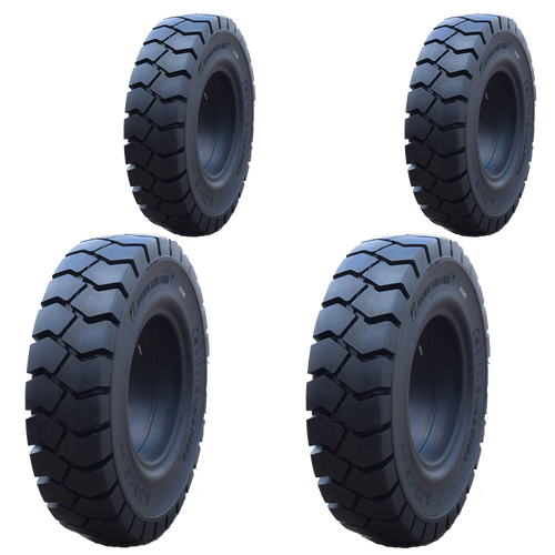 2.50x15-7.00" and 6.50x10-5.00" General-Usage Solid Resilient Tires | 4X DEAL