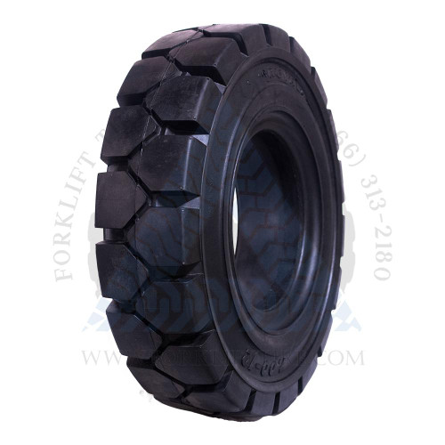 6.50x10-5.00 ROYAL Resilient Solid Tire Black Rubber Traction