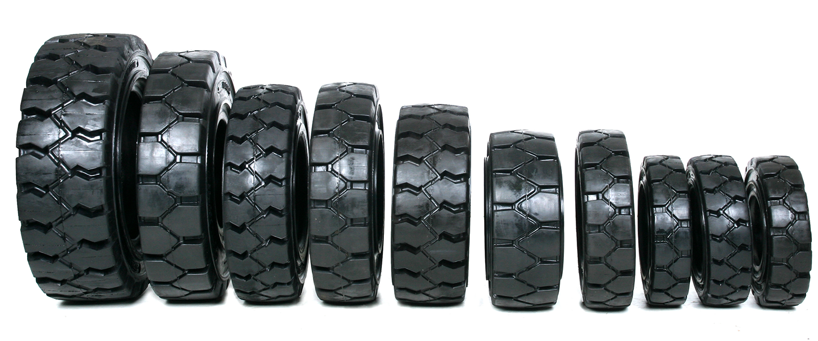 Various Sizes of Pneumatic Style Forklift Tires