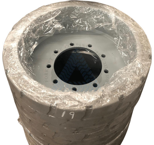 22x7 9-Hole Non-Marking Mold-On Tires for Genie Z-Series Boom Lifts