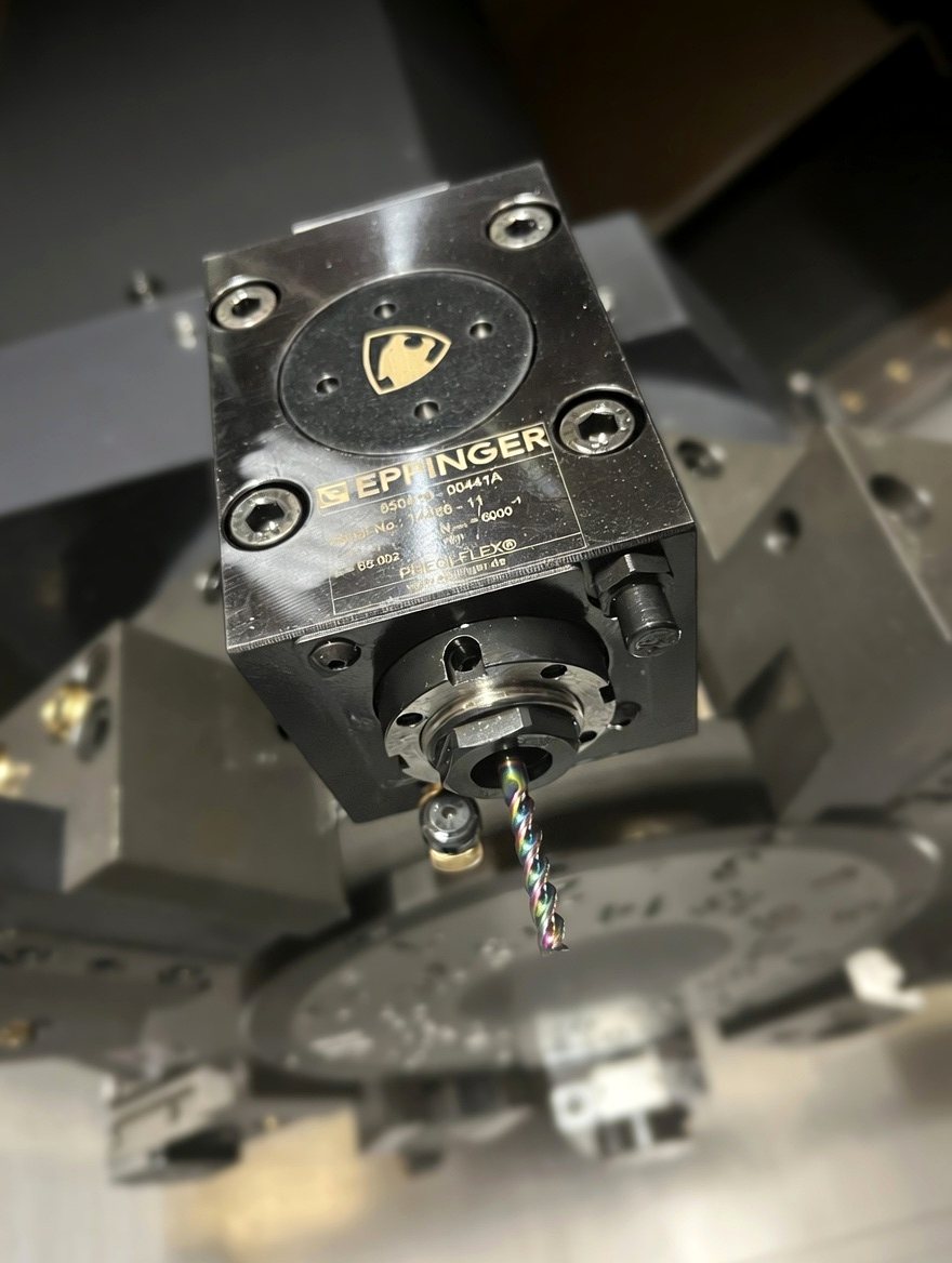 Eppinger live tooling holder mounted in the turret