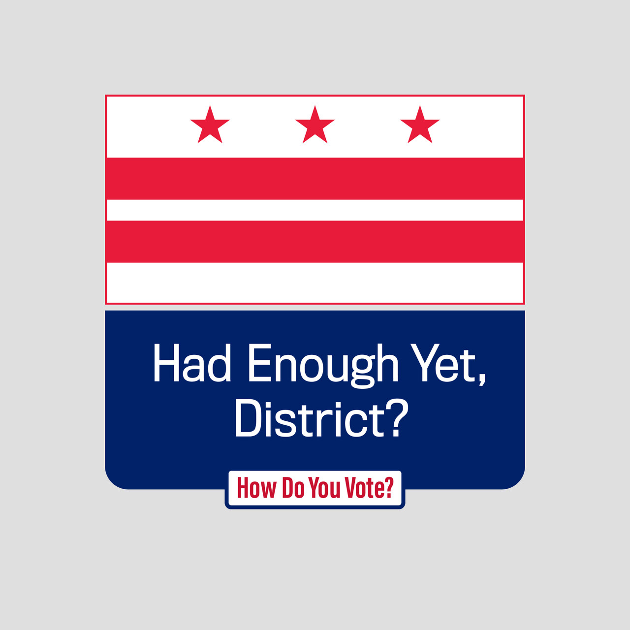 Washington, DC How Do You Vote Design