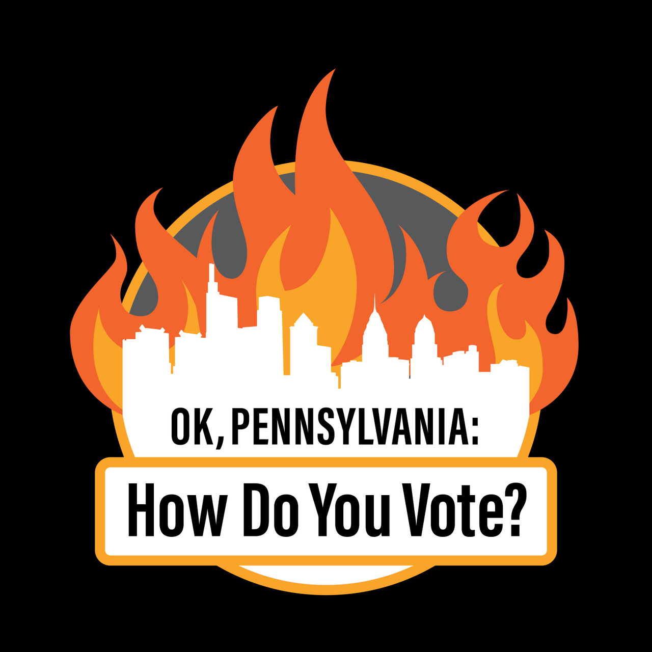 Burning Pennsylvania HDYV, Unisex t-shirt