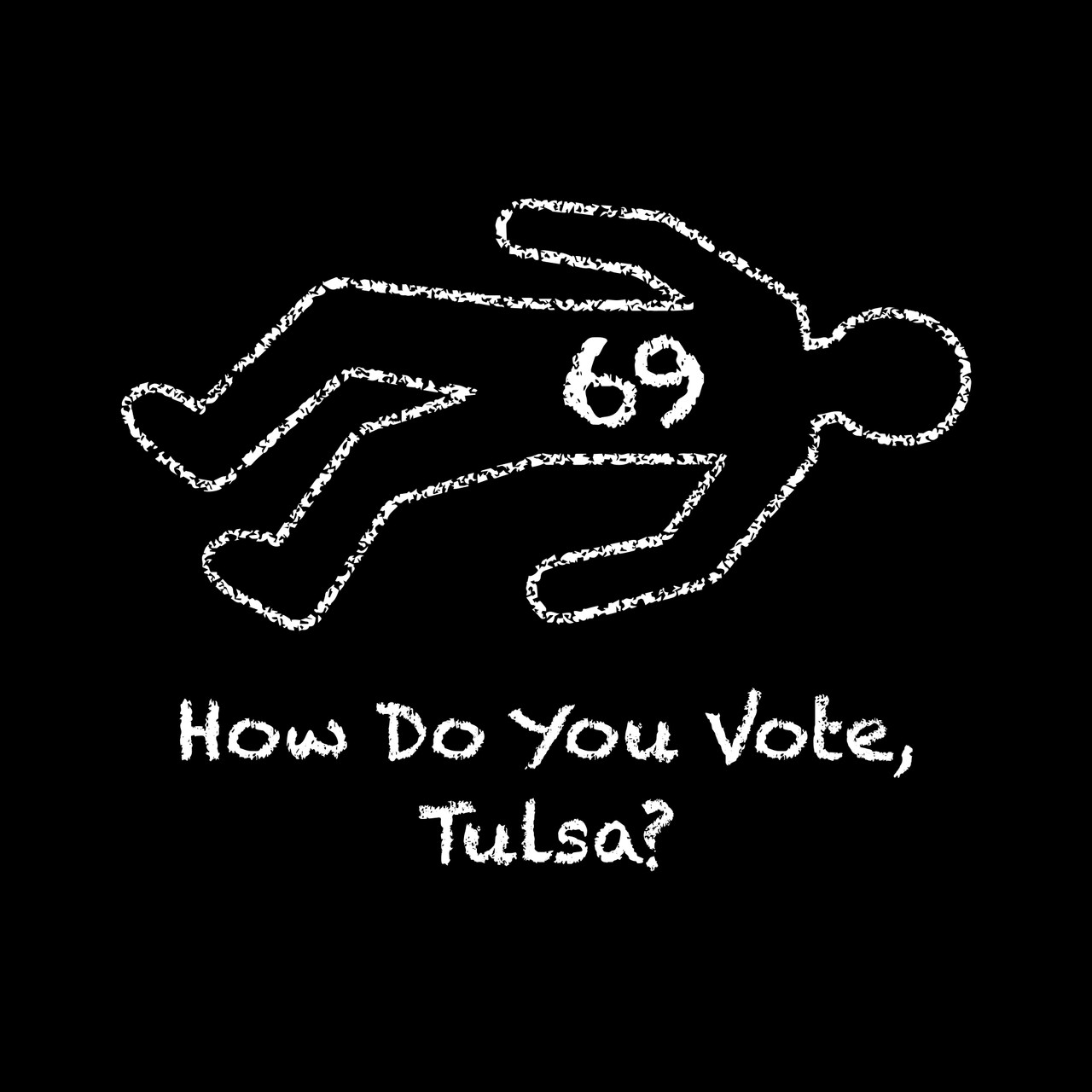 Chalk Lines, Tulsa 2023, Unisex t-shirt