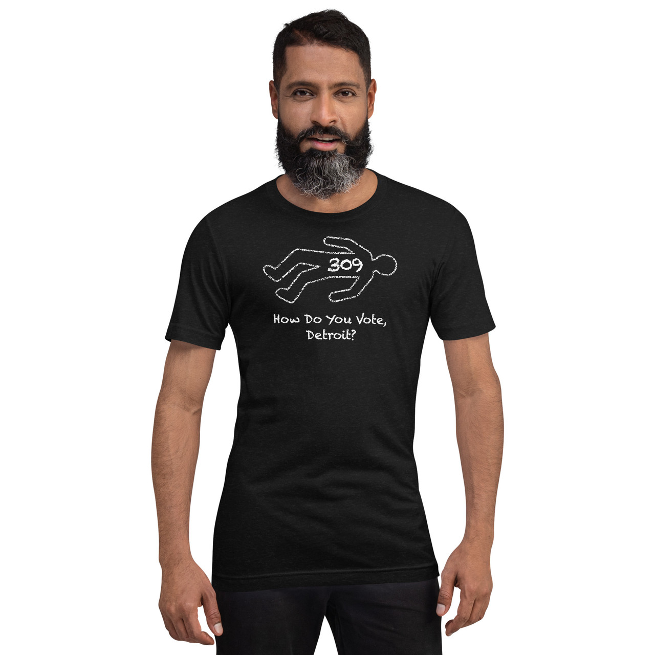 Chalk Lines, Detroit 2023, Unisex t-shirt