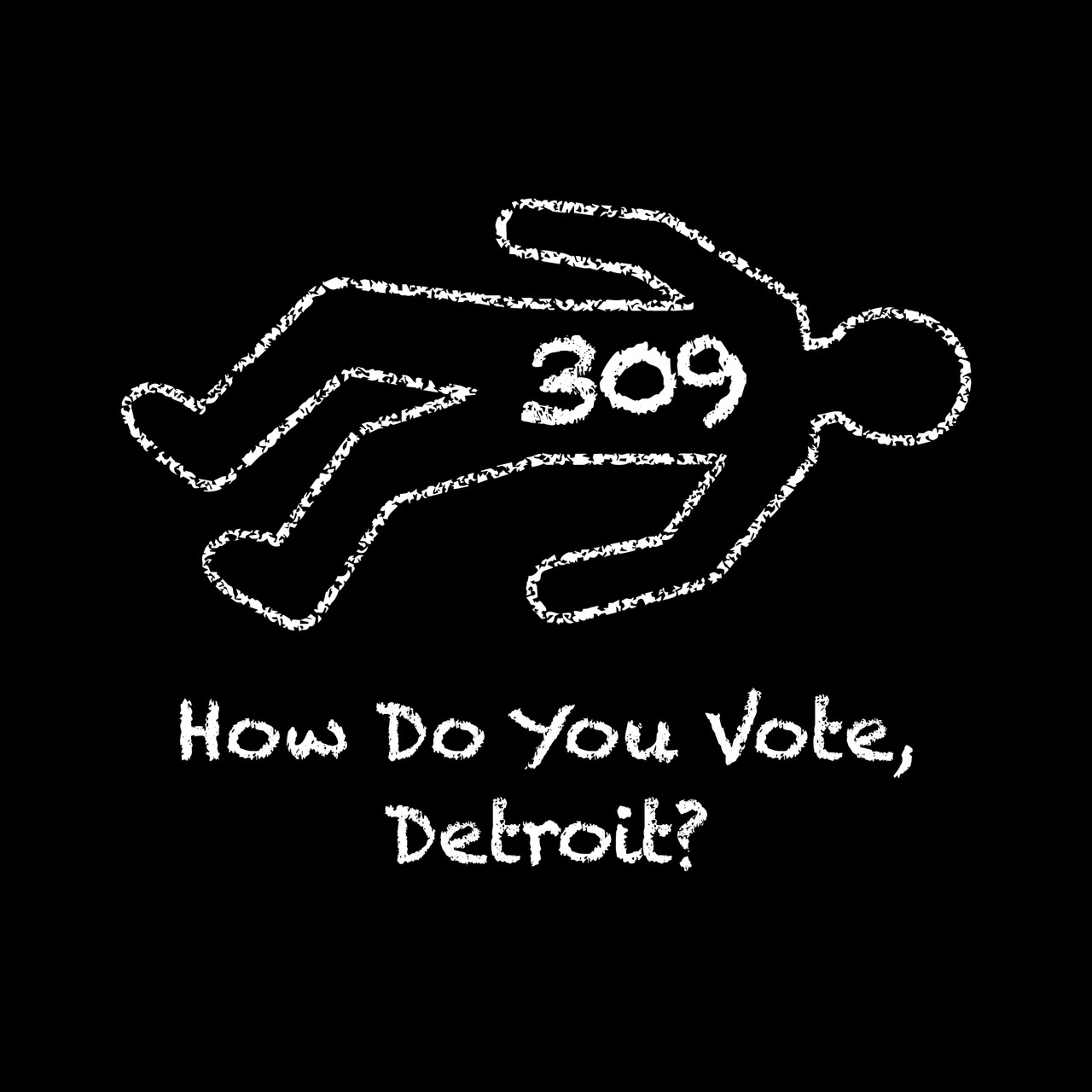 Chalk Lines, Detroit 2023, Unisex t-shirt