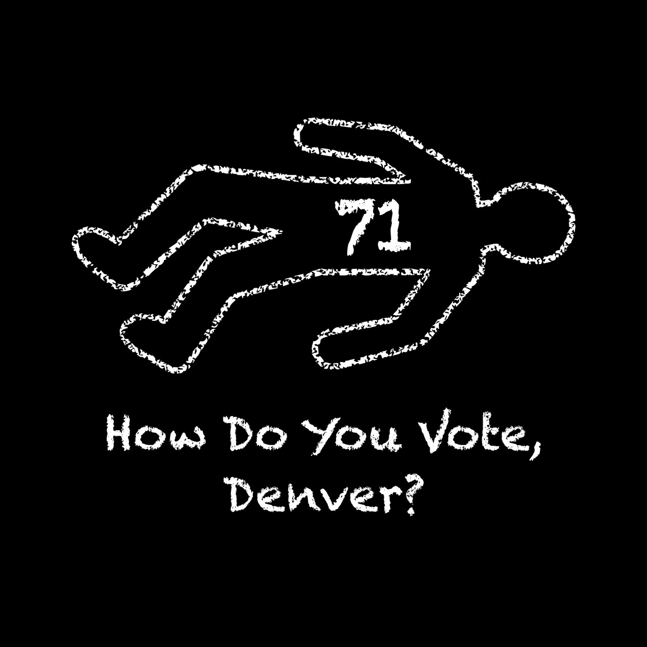 Chalk Lines, Denver 2023, Unisex t-shirt