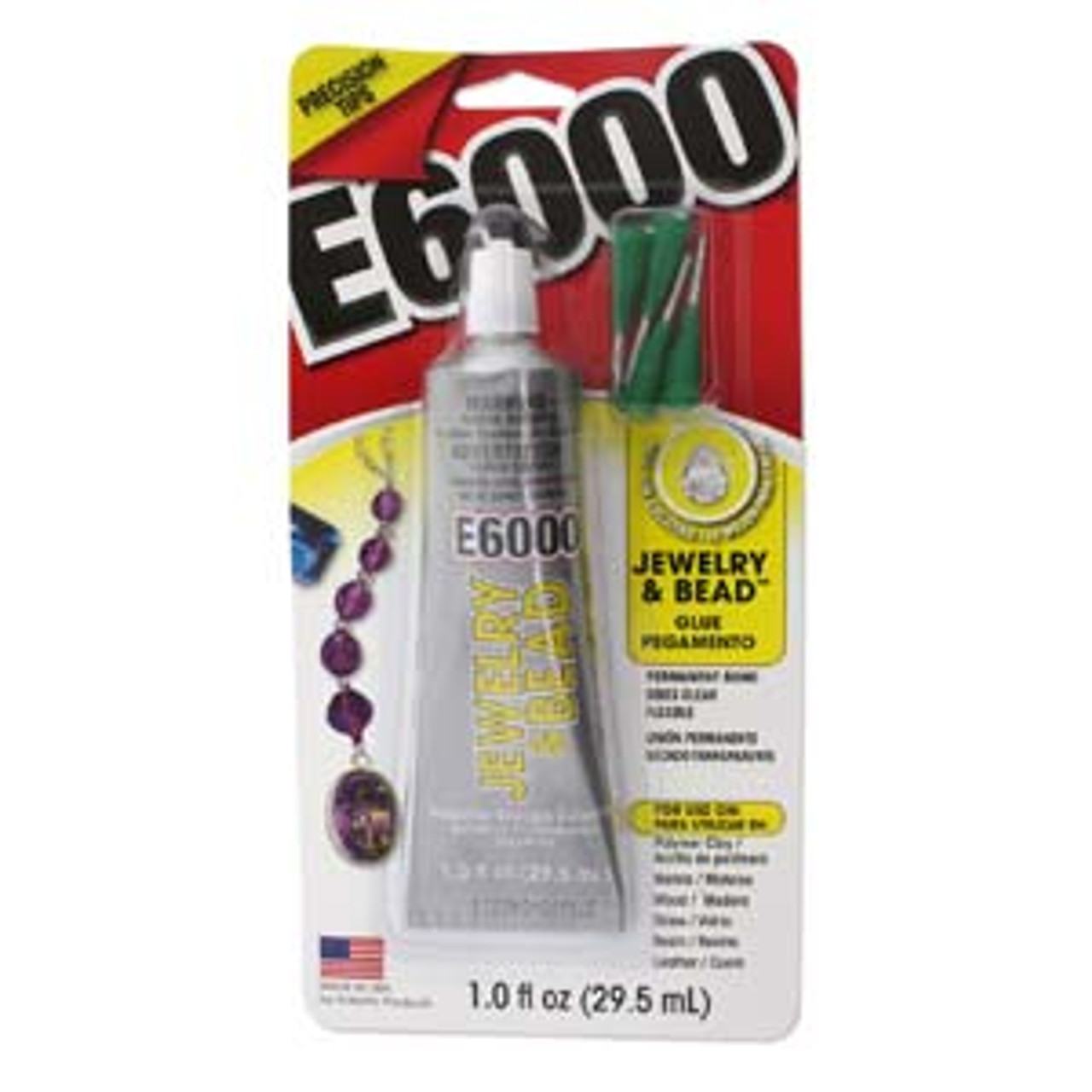 Flexible Epoxy E6000 Adhesive with 4 Precision Tips 1oz E6007 - Dakota  Treasures