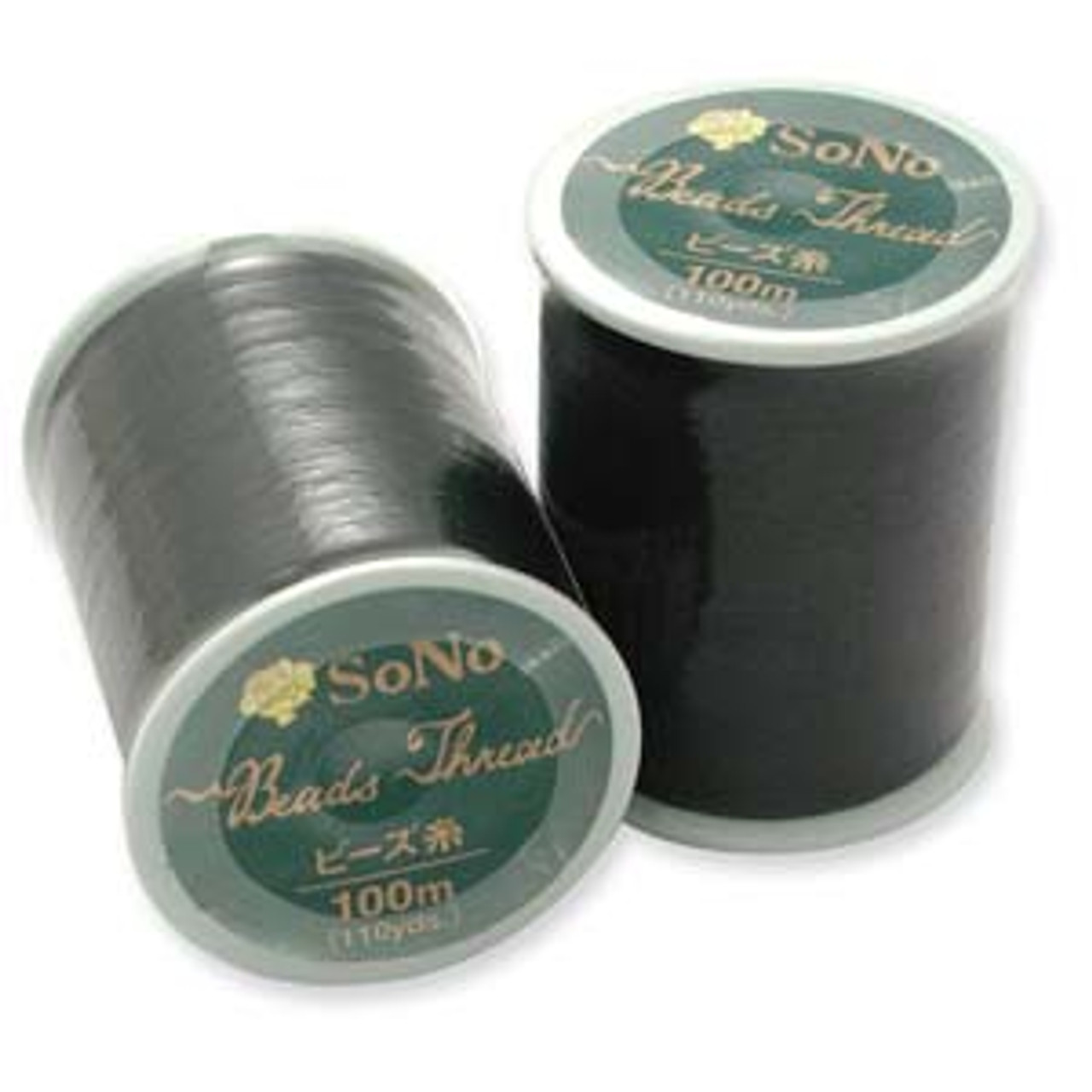 SoNo Black Beading Thread 100 Meter 330dtex