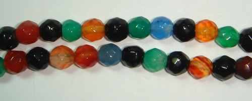 Multi Colored Faceted Stone