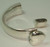 Heart Hook Clasp 5mm Half Cuff Bracelet