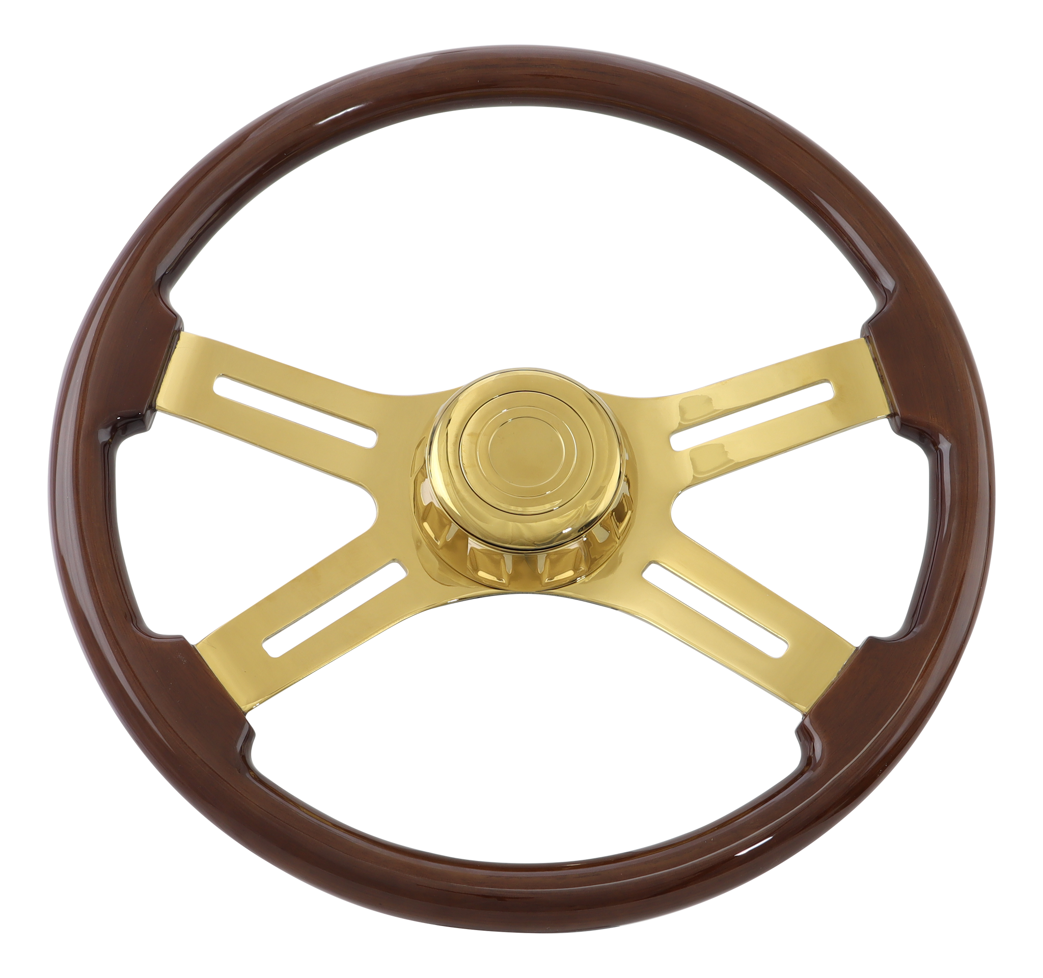 Classic Mahogany - Gold Spokes - Steering Creations Inc.