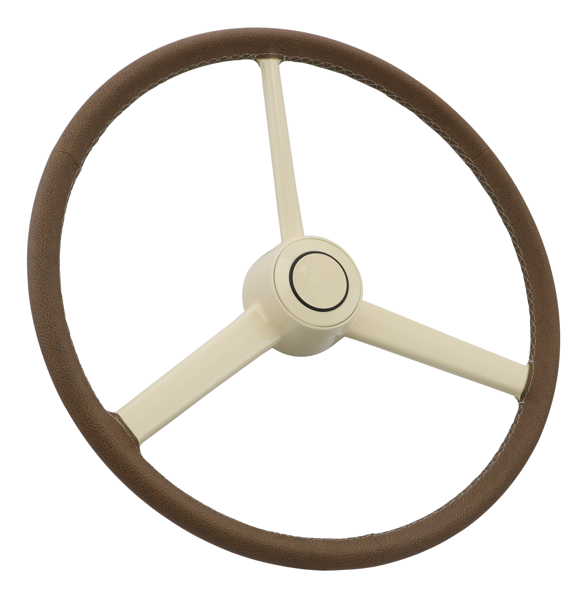 Hand tooled leather steering wheel wrap - Tan brown – Theshoroom