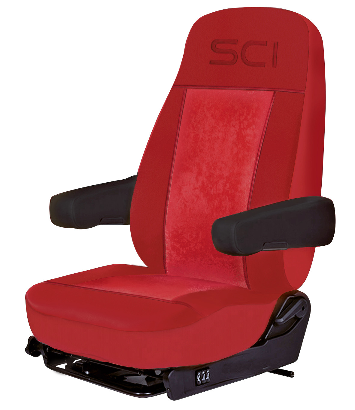 Universal Seat Cover Red on Red Steering Creations Inc.