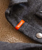 SA1NT WOOL SHERPA LINED JACKET