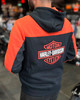 Harley-Davidson Zip Hoodie Essential Color Blocked Black/Orange