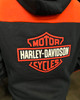 Harley-Davidson Zip Hoodie Essential Color Blocked Black/Orange
