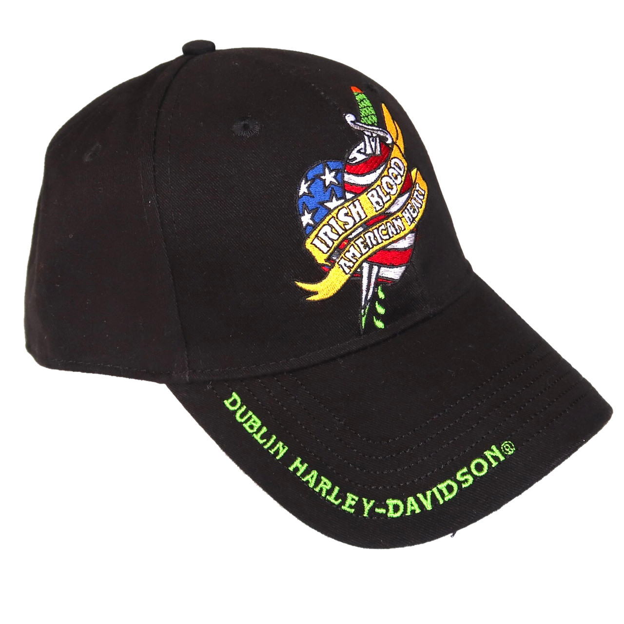 Custom Dublin H-D Irish Blood Baseball Cap - Main Image