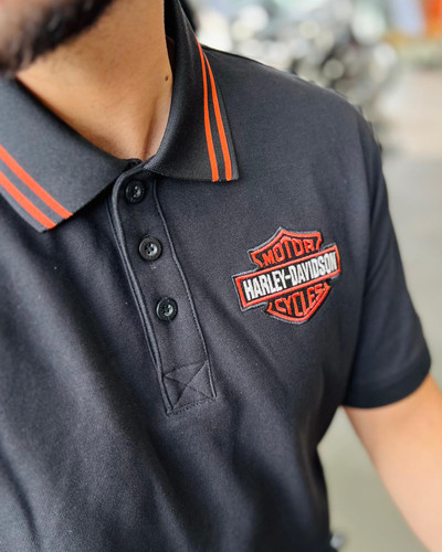 Bar & Shield Pique Polo