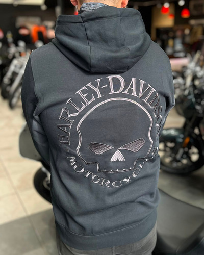Harley-Davidson Zip Hoodie Willie G Skull Gaiter black