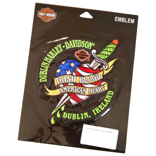 IRISH BLOOD AMERICAN HEART Sew-On Emblem
