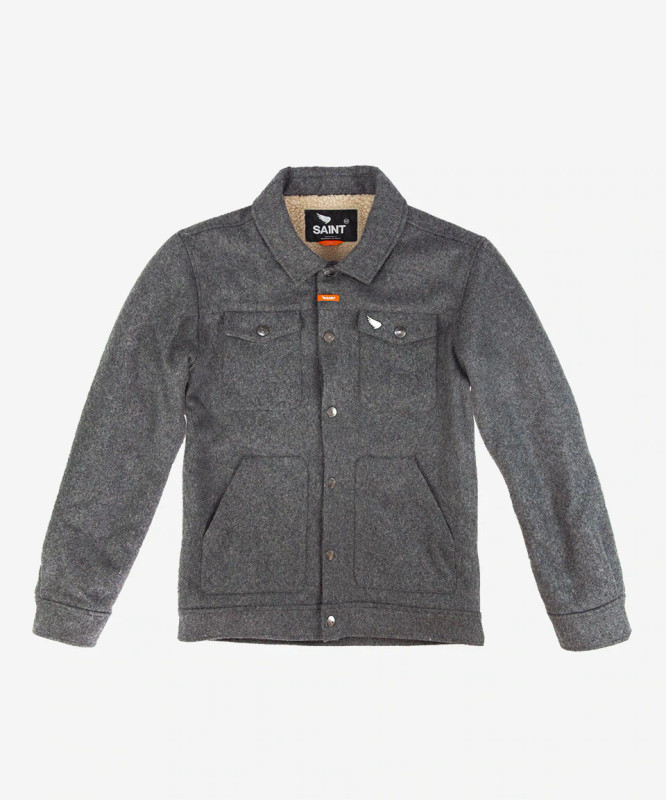 SA1NT WOOL SHERPA LINED JACKET