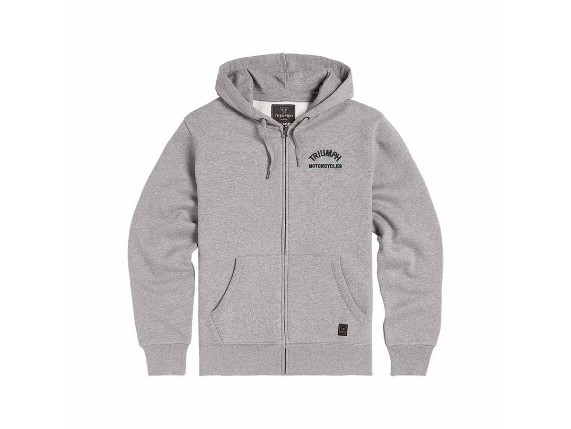 DOLAN GREY MARL ZIP HOODIE