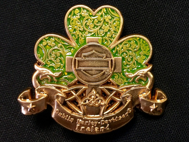 Ornate Dublin Shamrock Pin Ornate Dublin Shamrock Pin